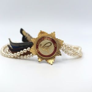 Roberto Cavalli Pearl Gold Plated Bracelet